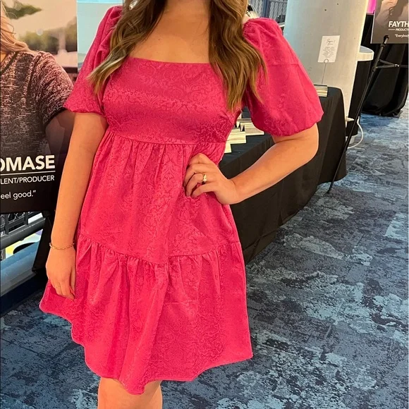 Sugarlips Dresses | Hot Pink Sugar Lips Baby Doll Dress. Worn Once! | Color: Pink | Size: M | Jtomase's Closet Sugarlips Dresses | Hot Pink Sugar Lips Baby Doll Dress. Worn Once! | Color: Pink | Size: M | Jtomase's Closet